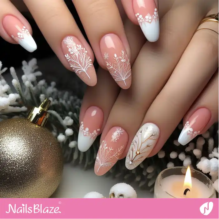 Peach Fuzz Nails Plant Design | Color of the Year 2024 - NB1781